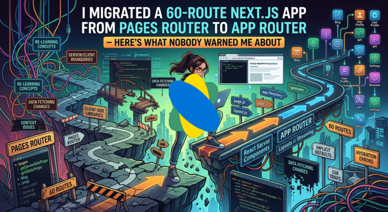 I Migrated a 60-Route Next.js App from Pages Router to App Router — Here’s What Nobody Warned Me About