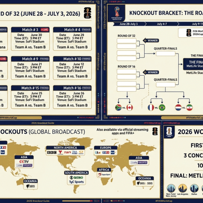 2026 FIFA World Cup Round of 32: Schedule & How to Watch